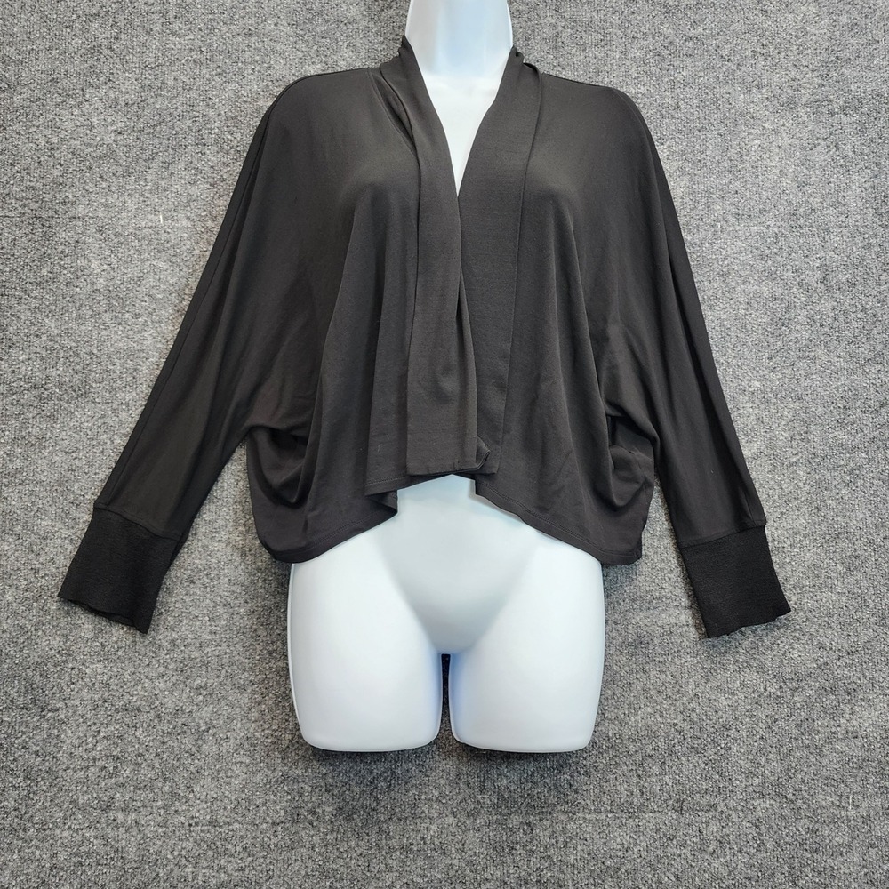 Eileen Fisher Women's 100% Silk Batwing Open Front Cardigan Quiet Luxury XL